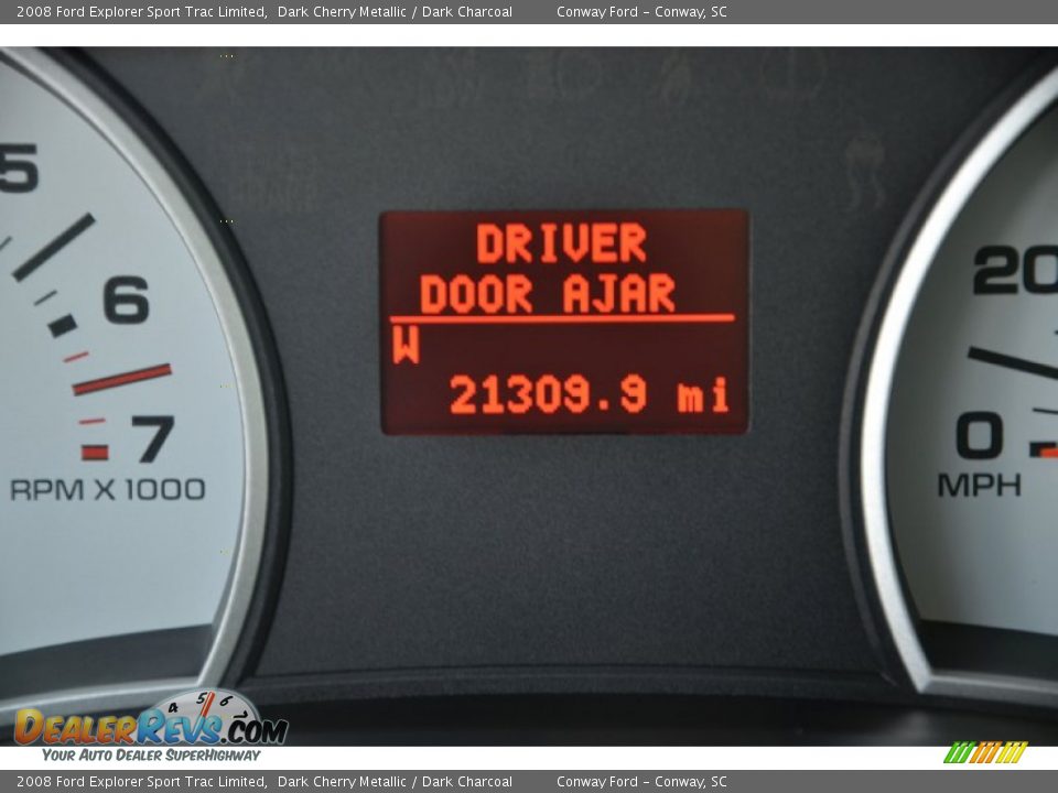 2008 Ford Explorer Sport Trac Limited Dark Cherry Metallic / Dark Charcoal Photo #24