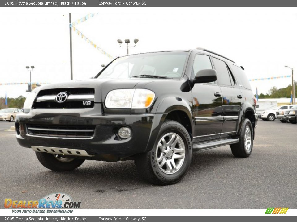 2005 Toyota Sequoia Limited Black / Taupe Photo #1