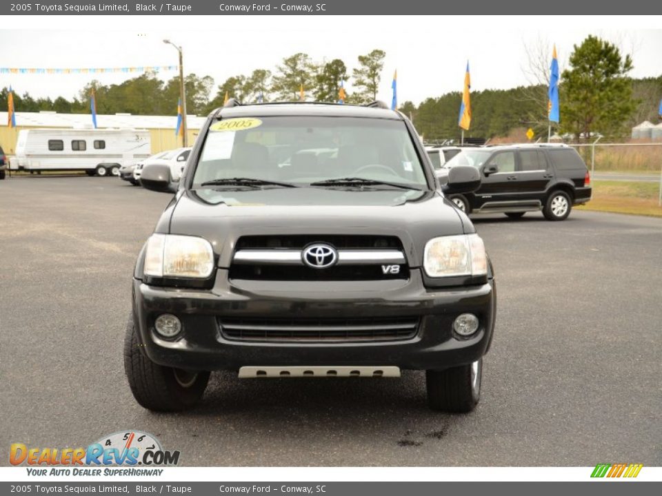 2005 Toyota Sequoia Limited Black / Taupe Photo #2