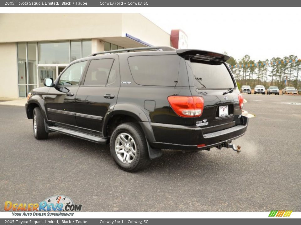 2005 Toyota Sequoia Limited Black / Taupe Photo #7