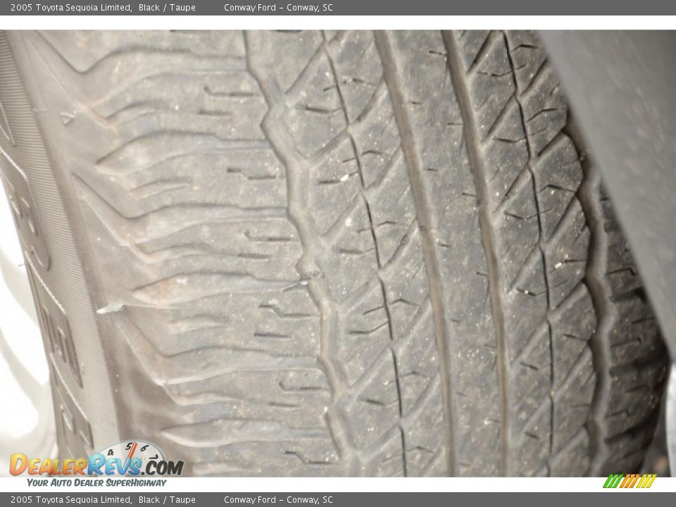 2005 Toyota Sequoia Limited Black / Taupe Photo #10