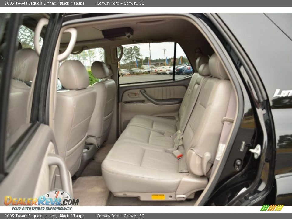 2005 Toyota Sequoia Limited Black / Taupe Photo #12