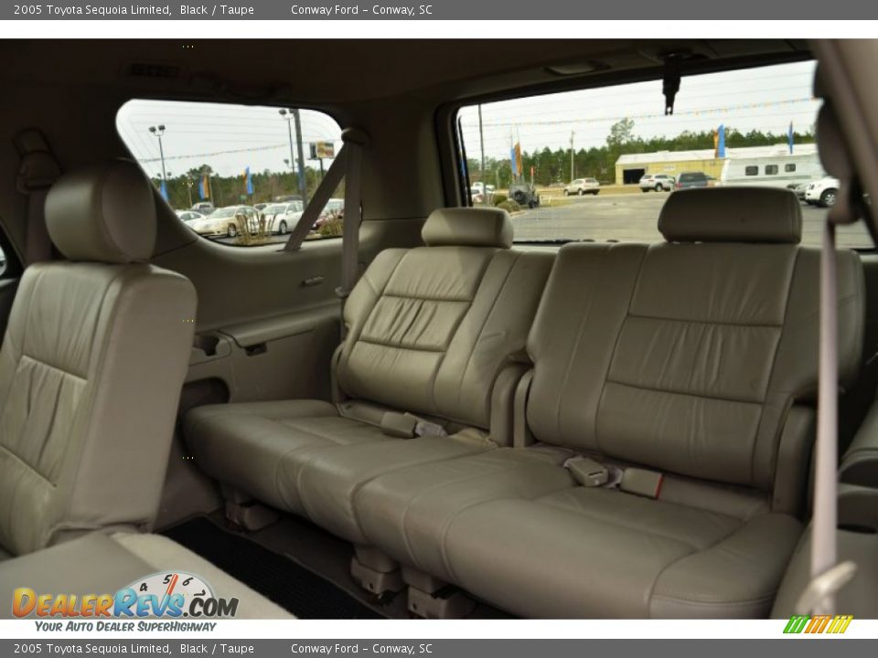 2005 Toyota Sequoia Limited Black / Taupe Photo #13