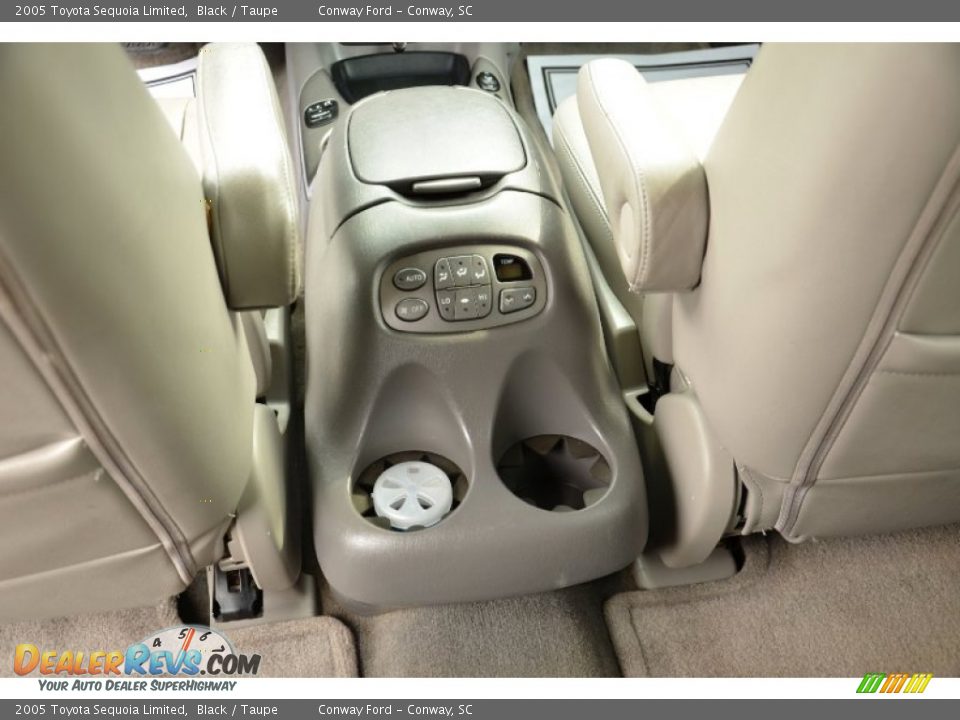 2005 Toyota Sequoia Limited Black / Taupe Photo #15
