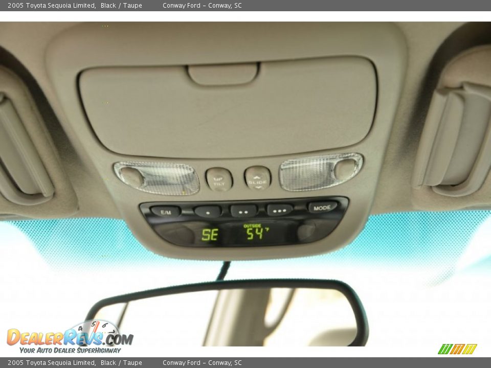 2005 Toyota Sequoia Limited Black / Taupe Photo #17