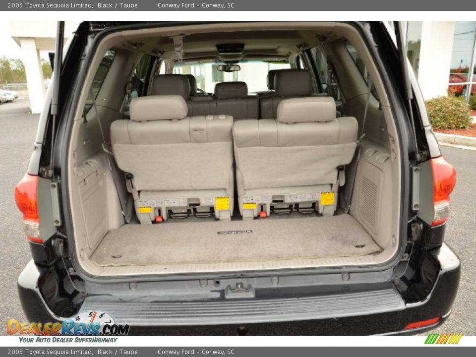 2005 Toyota Sequoia Limited Black / Taupe Photo #22