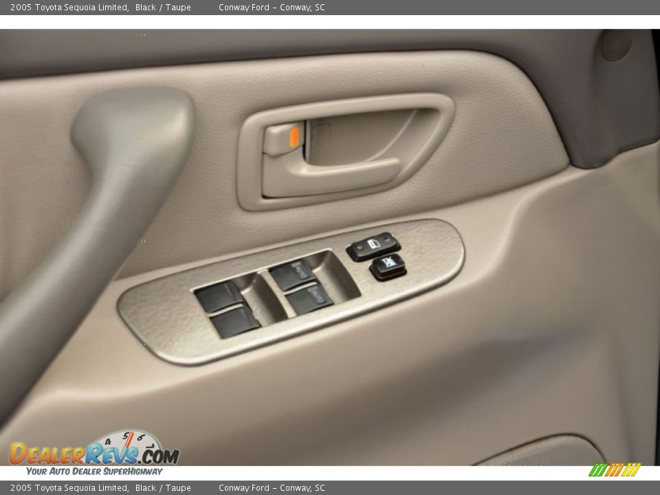 2005 Toyota Sequoia Limited Black / Taupe Photo #23