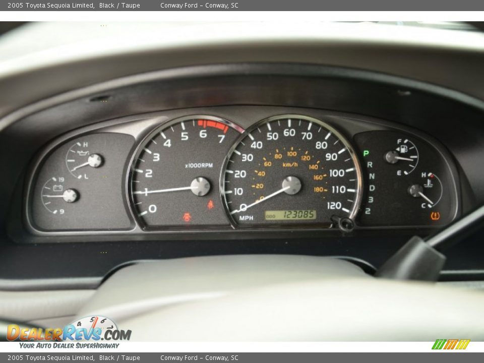 2005 Toyota Sequoia Limited Black / Taupe Photo #28