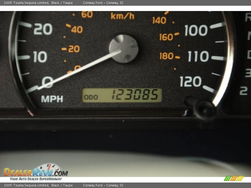 2005 Toyota Sequoia Limited Black / Taupe Photo #29