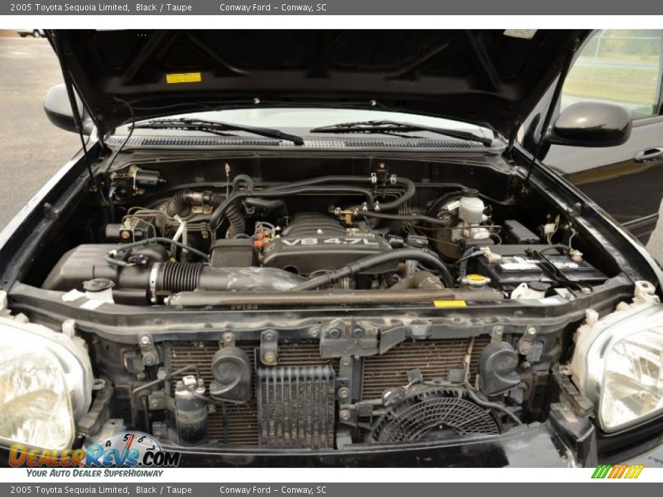 2005 Toyota Sequoia Limited Black / Taupe Photo #30