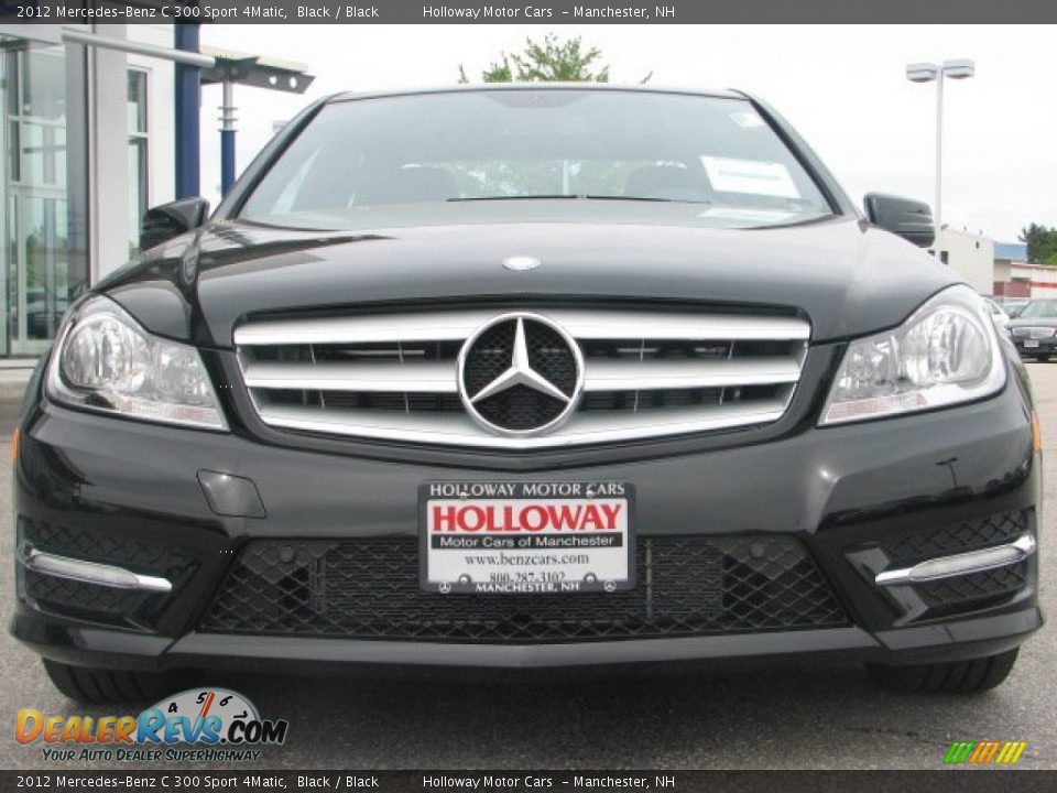 2012 Mercedes-Benz C 300 Sport 4Matic Black / Black Photo #2