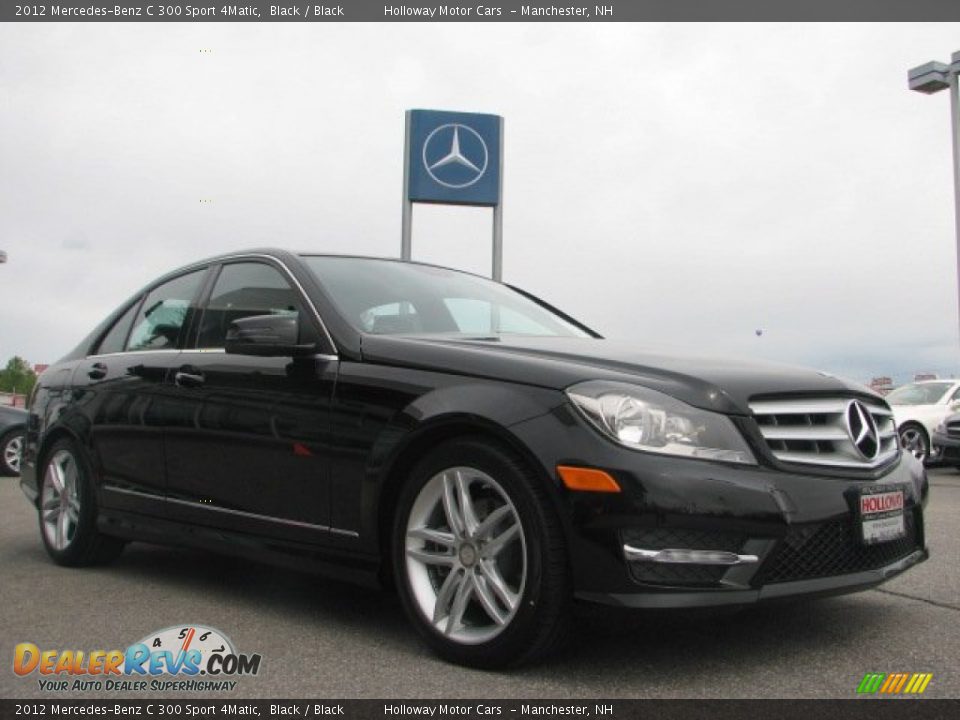 2012 Mercedes-Benz C 300 Sport 4Matic Black / Black Photo #3