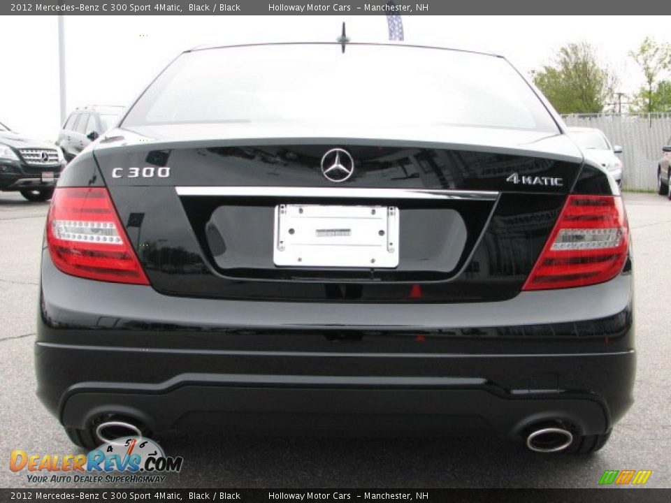 2012 Mercedes-Benz C 300 Sport 4Matic Black / Black Photo #4