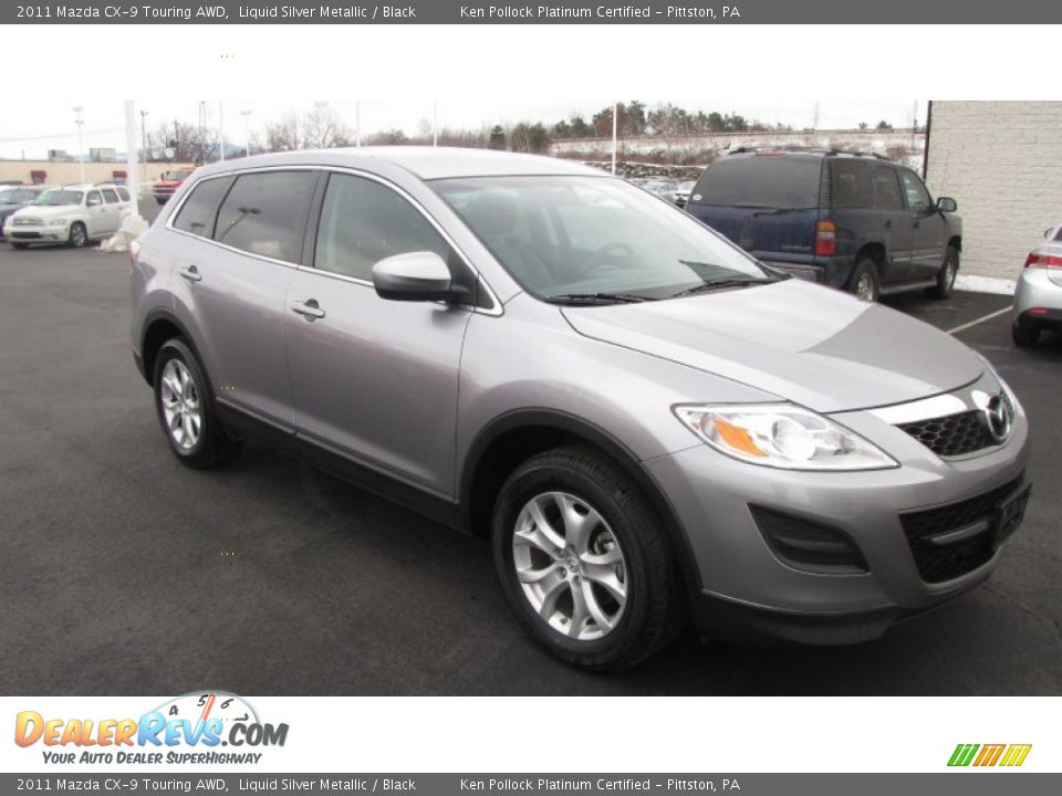 2011 Mazda CX-9 Touring AWD Liquid Silver Metallic / Black Photo #3