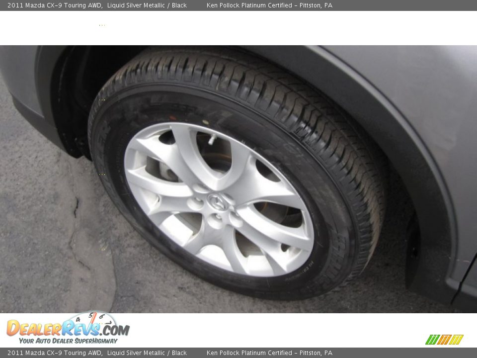 2011 Mazda CX-9 Touring AWD Liquid Silver Metallic / Black Photo #8