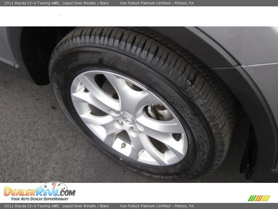2011 Mazda CX-9 Touring AWD Liquid Silver Metallic / Black Photo #9