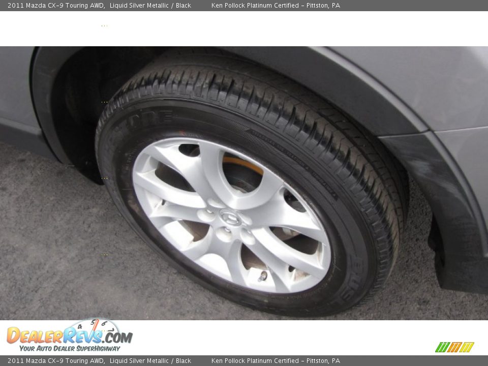 2011 Mazda CX-9 Touring AWD Liquid Silver Metallic / Black Photo #10