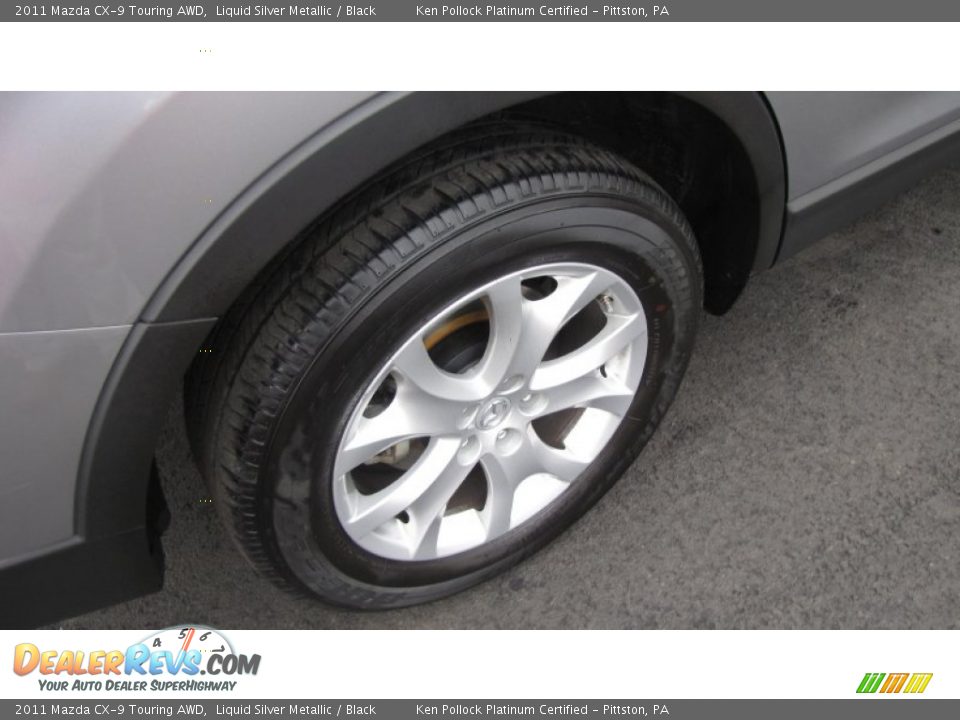 2011 Mazda CX-9 Touring AWD Liquid Silver Metallic / Black Photo #11