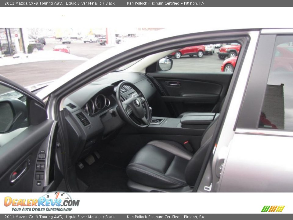 2011 Mazda CX-9 Touring AWD Liquid Silver Metallic / Black Photo #12