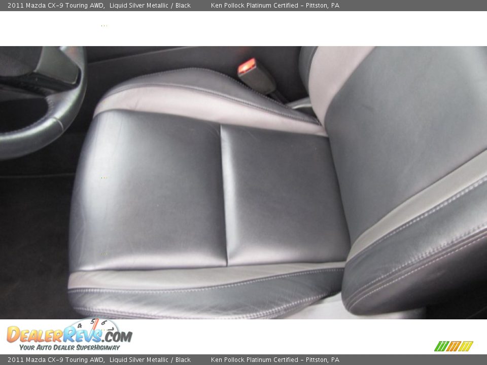 2011 Mazda CX-9 Touring AWD Liquid Silver Metallic / Black Photo #13