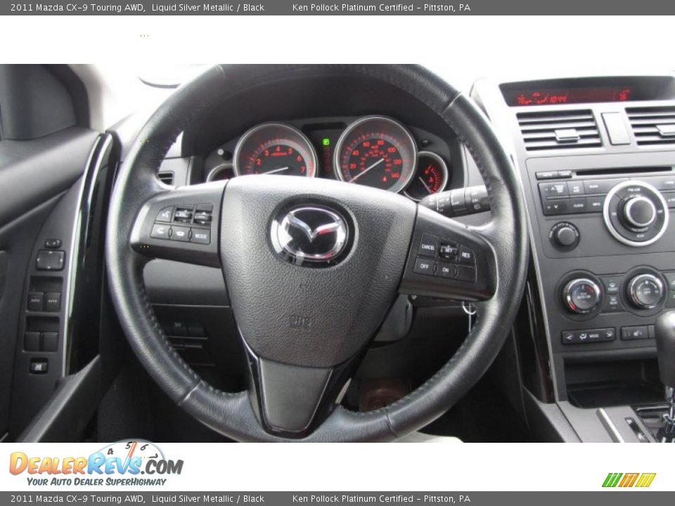 2011 Mazda CX-9 Touring AWD Liquid Silver Metallic / Black Photo #24