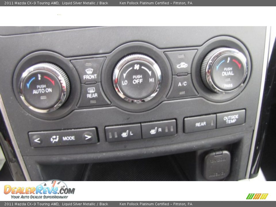 2011 Mazda CX-9 Touring AWD Liquid Silver Metallic / Black Photo #28
