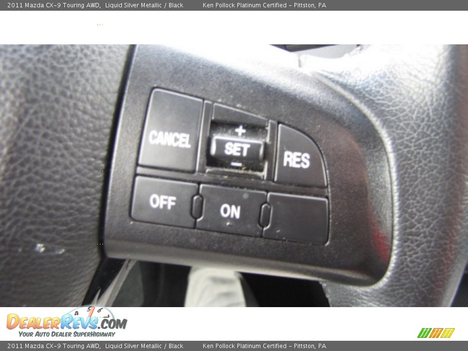 2011 Mazda CX-9 Touring AWD Liquid Silver Metallic / Black Photo #30