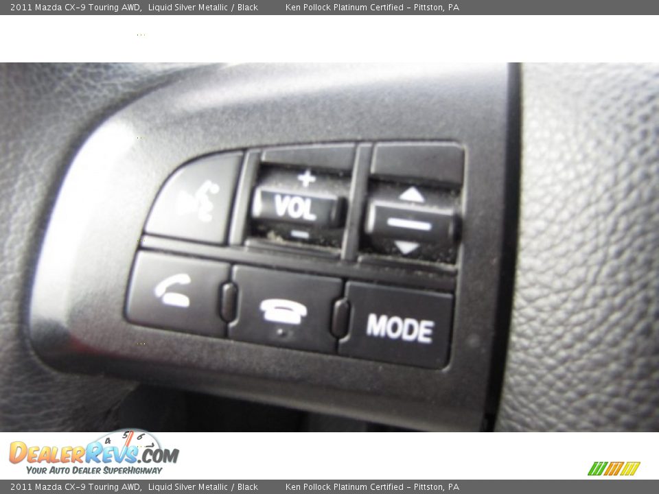 2011 Mazda CX-9 Touring AWD Liquid Silver Metallic / Black Photo #31