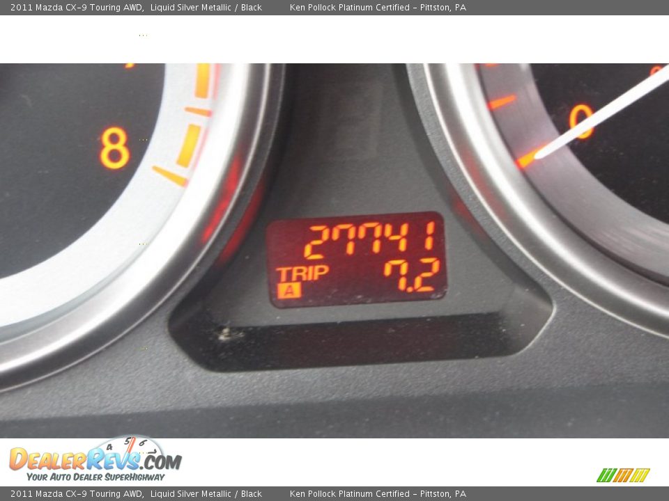 2011 Mazda CX-9 Touring AWD Liquid Silver Metallic / Black Photo #33