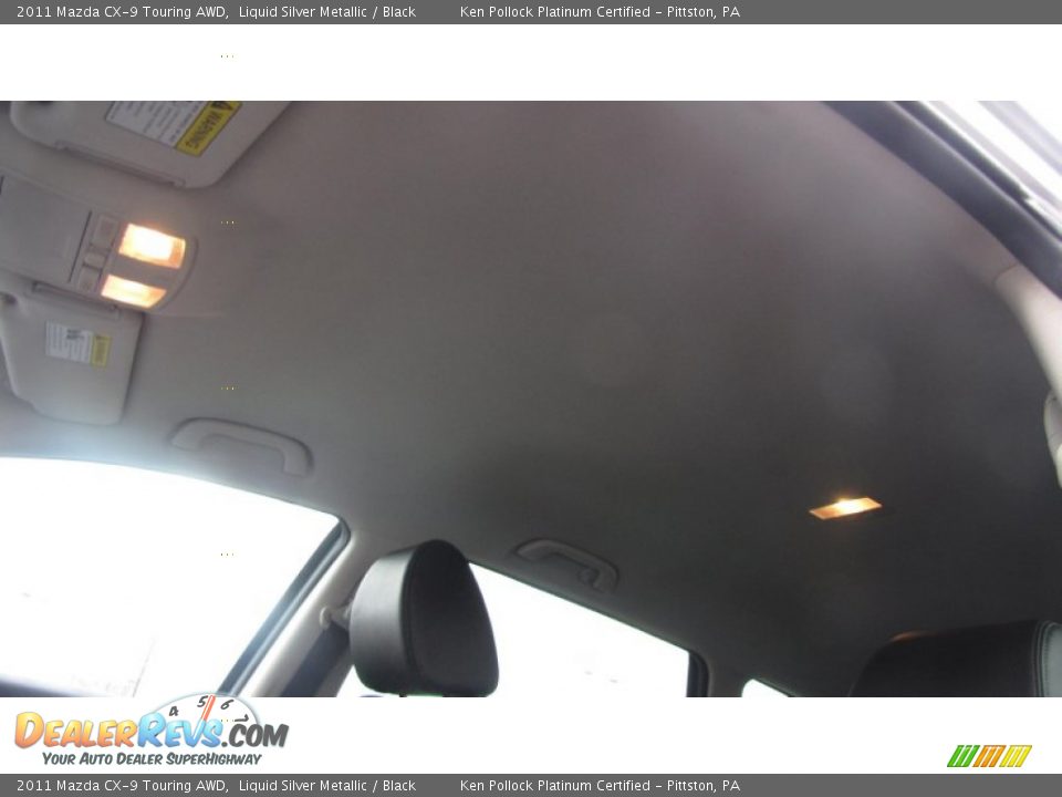 2011 Mazda CX-9 Touring AWD Liquid Silver Metallic / Black Photo #35