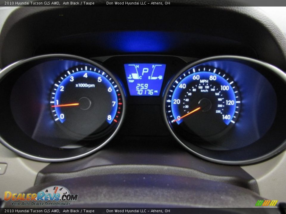 2010 Hyundai Tucson GLS AWD Gauges Photo #6