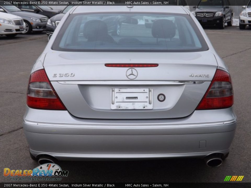 2007 Mercedes-Benz E 350 4Matic Sedan Iridium Silver Metallic / Black Photo #4