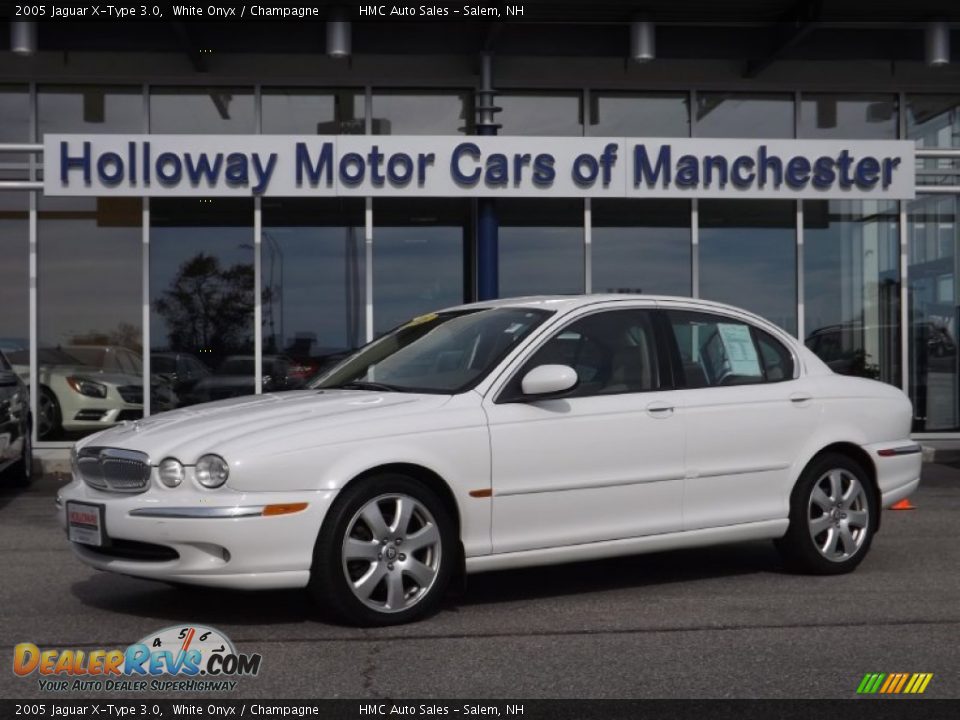 2005 Jaguar X-Type 3.0 White Onyx / Champagne Photo #1