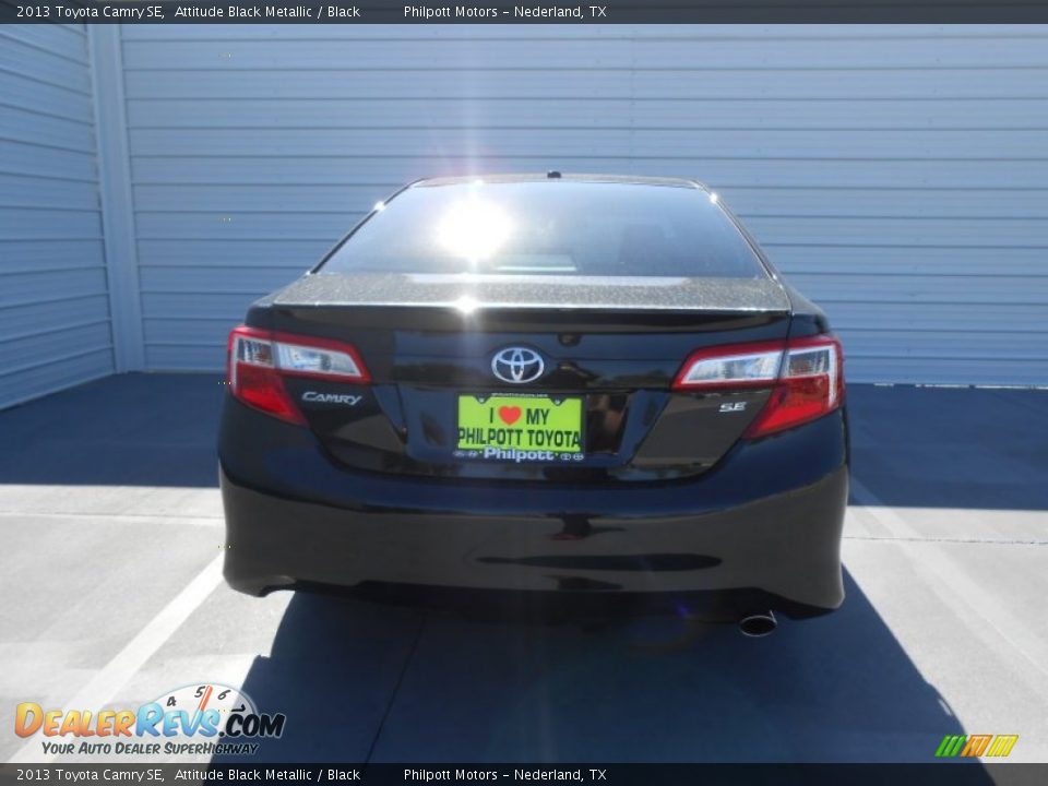 2013 Toyota Camry SE Attitude Black Metallic / Black Photo #4