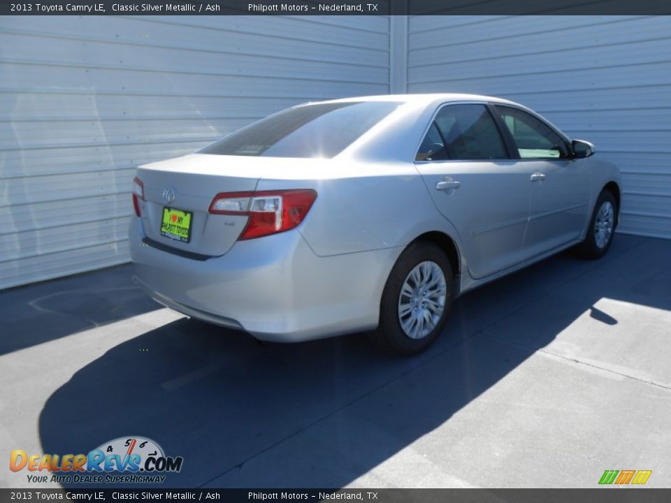 2013 Toyota Camry LE Classic Silver Metallic / Ash Photo #4