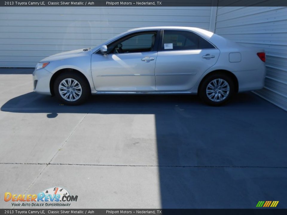2013 Toyota Camry LE Classic Silver Metallic / Ash Photo #8