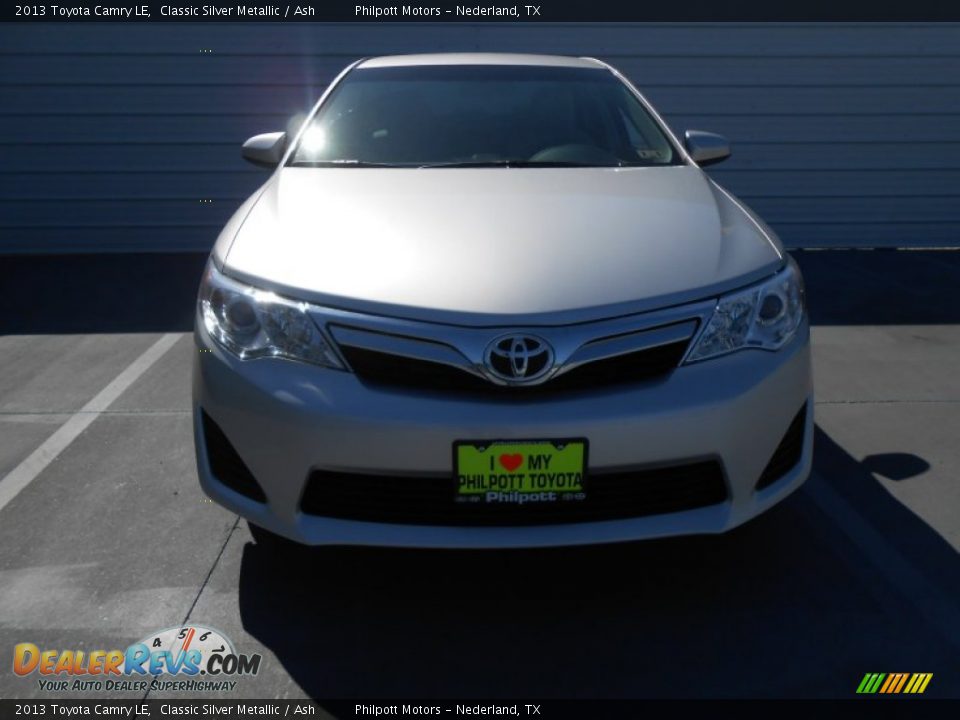 2013 Toyota Camry LE Classic Silver Metallic / Ash Photo #10