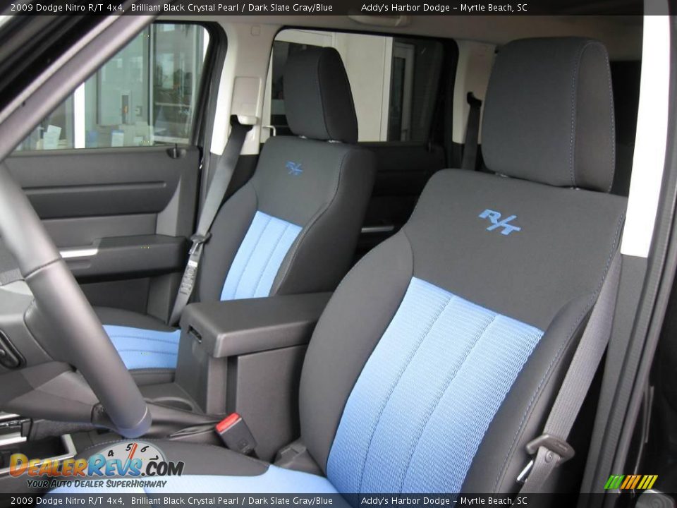 2009 Dodge Nitro R/T 4x4 Brilliant Black Crystal Pearl / Dark Slate Gray/Blue Photo #5