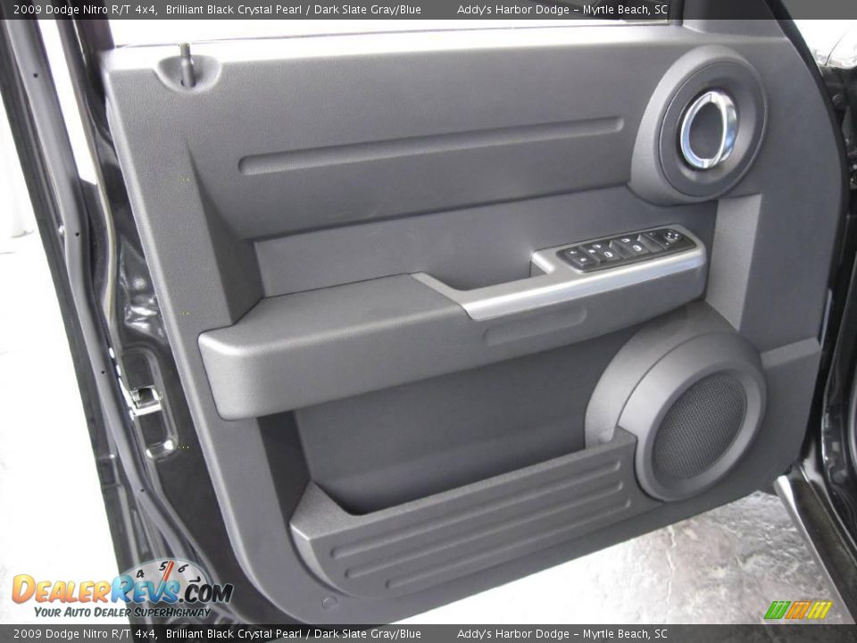 2009 Dodge Nitro R/T 4x4 Brilliant Black Crystal Pearl / Dark Slate Gray/Blue Photo #6