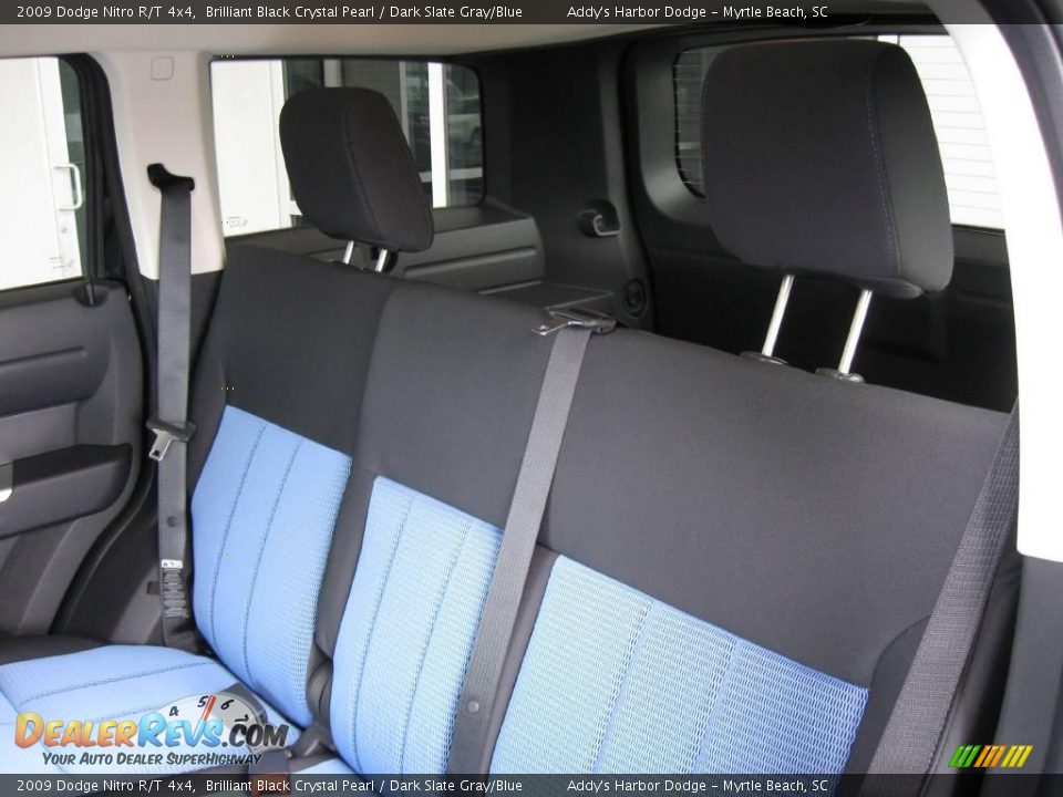 2009 Dodge Nitro R/T 4x4 Brilliant Black Crystal Pearl / Dark Slate Gray/Blue Photo #7