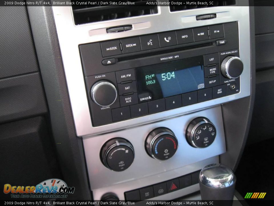 2009 Dodge Nitro R/T 4x4 Brilliant Black Crystal Pearl / Dark Slate Gray/Blue Photo #10