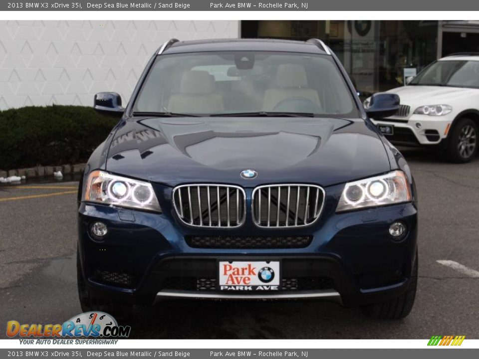 2013 BMW X3 xDrive 35i Deep Sea Blue Metallic / Sand Beige Photo #2