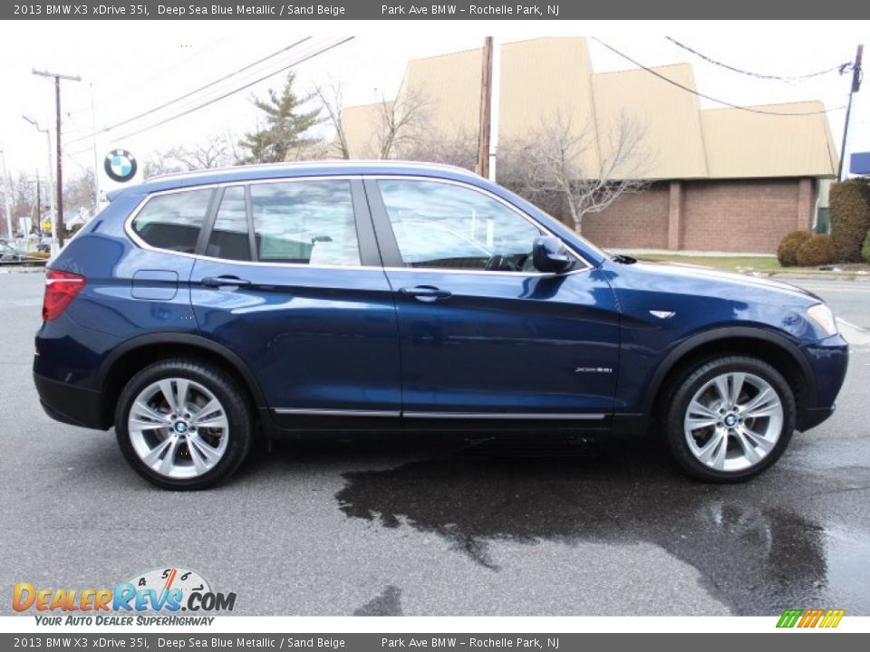 Deep Sea Blue Metallic 2013 BMW X3 xDrive 35i Photo #4