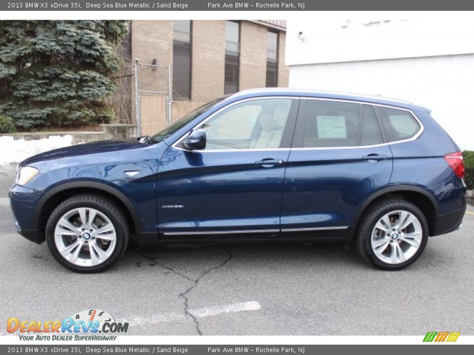 Deep Sea Blue Metallic 2013 BMW X3 xDrive 35i Photo #8