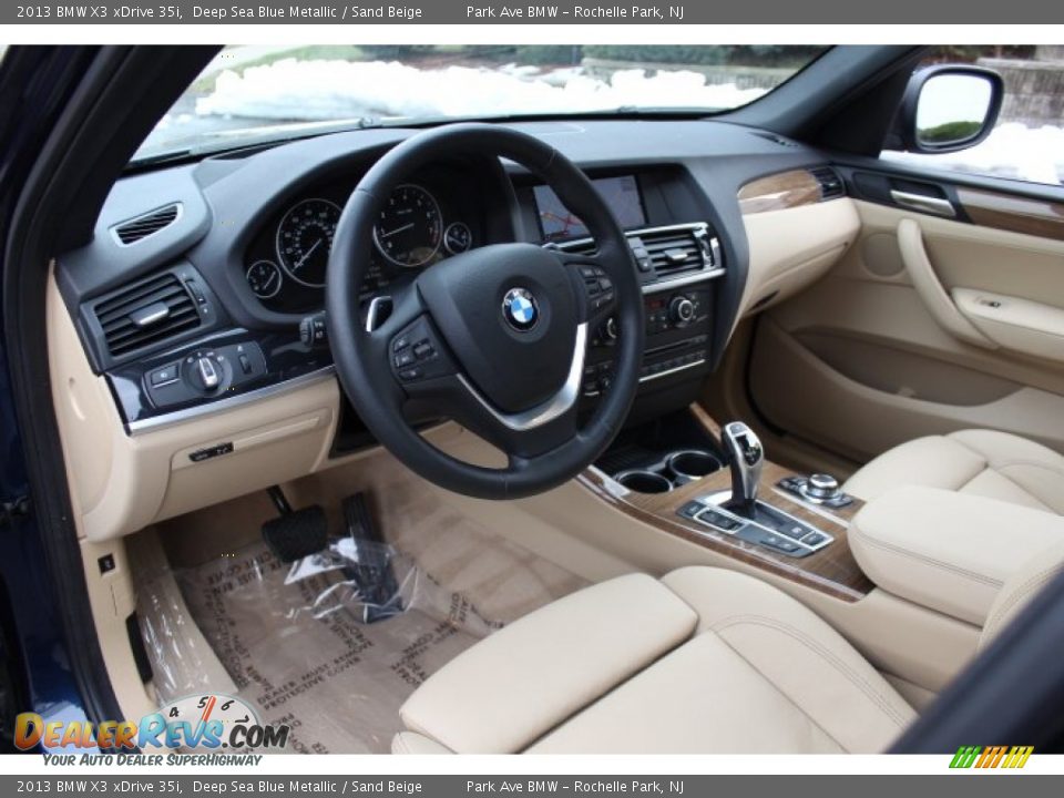 Sand Beige Interior - 2013 BMW X3 xDrive 35i Photo #10