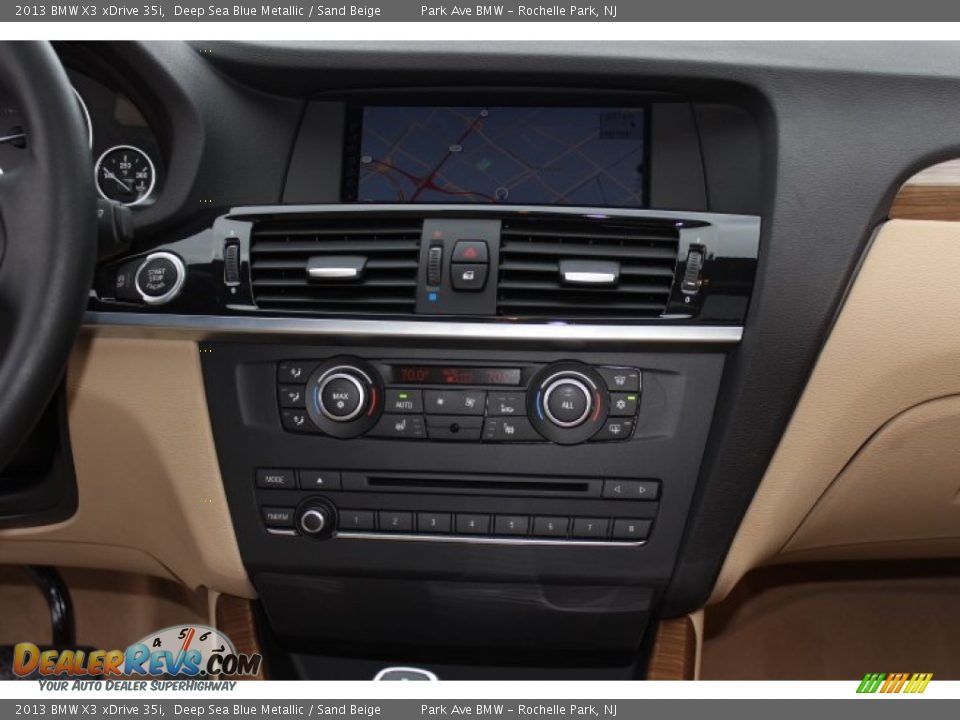 2013 BMW X3 xDrive 35i Deep Sea Blue Metallic / Sand Beige Photo #14