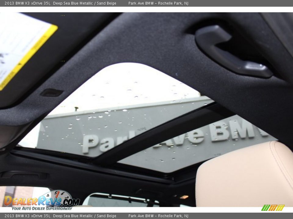 2013 BMW X3 xDrive 35i Deep Sea Blue Metallic / Sand Beige Photo #20
