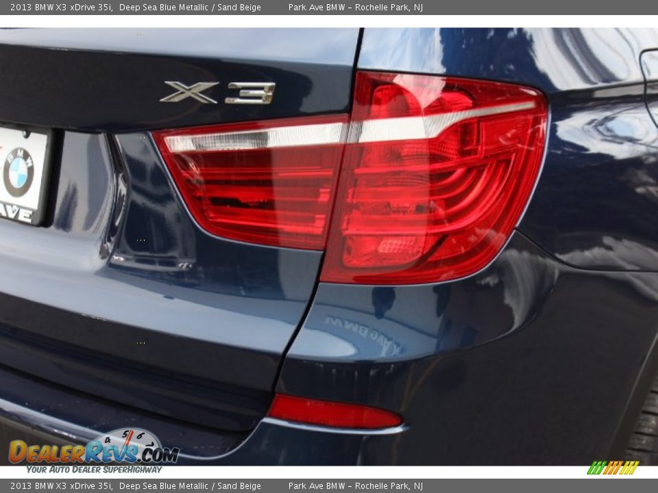 2013 BMW X3 xDrive 35i Deep Sea Blue Metallic / Sand Beige Photo #22