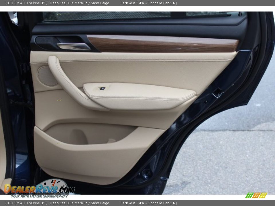 2013 BMW X3 xDrive 35i Deep Sea Blue Metallic / Sand Beige Photo #23