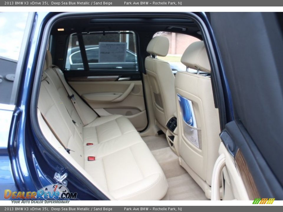 2013 BMW X3 xDrive 35i Deep Sea Blue Metallic / Sand Beige Photo #24